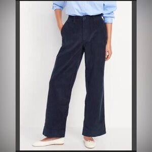Old Navy Wide Leg Corduroy Pants Size 4 Petite Never Worn!
